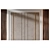 Wood Fabric Wall Panels Set 3D model small image 3