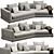 Modern Comfort: Bonaldo Liam Sofa 3D model small image 3