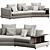 Modern Comfort: Bonaldo Liam Sofa 3D model small image 4