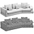 Modern Comfort: Bonaldo Liam Sofa 3D model small image 6