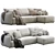 Modern Comfort Easy Sofa Set 3D model small image 1