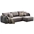 Modern Comfort Easy Sofa Set 3D model small image 2