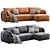 Modern Comfort Easy Sofa Set 3D model small image 3