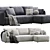 Modern Comfort Easy Sofa Set 3D model small image 6