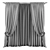  Modern Geometric Curtain Design 3D model small image 2