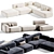 Ribble 3 Modular Sofa Set 3D model small image 7