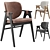 Modern Dining Armchair City Grey 3D model small image 1