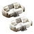 Elegance Canapé Sofa Set 3D model small image 4