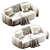 Elegance Canapé Sofa Set 3D model small image 10