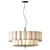 Natural Linen Pendant Light 3D model small image 2