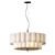 Natural Linen Pendant Light 3D model small image 8