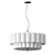 Natural Linen Pendant Light 3D model small image 12