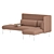 Modern Chaise Lounge Retreat S9EL 3D model small image 3