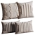 Luxury Kanju Pillow Set 3D model small image 1