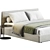 Modern Italian Poliform Jacqueline Bed 3D model small image 3