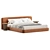 Elegant Alessio Bed for Modern Home 3D model small image 3