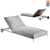 Flexform Atlante Outdoor Lounge Chaise 3D model small image 1