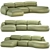 Natuzzi Sofa Mindful Set 3 3D model small image 1