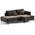 Edwin Corner Sofa, Velvet Smoke 3D model small image 2