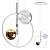 Modern Elegance Pendant Lighting 3D model small image 3