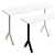 Sleek Modern Writing Desk 3D model small image 2