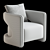 Modern Lewis Lounge Chair, FBX 3D model small image 6