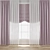  3D Curtain Model with Textures 3D model small image 1