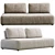 Elegant Sofa Puff In Mood 3D model small image 4