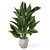 Handmade Stone Pot Indoor Plants 3D model small image 2