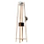 Bamboo Coat Hat Rack Stand 3D model small image 1