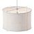 Linen Cloud Pendant Light 3D model small image 3