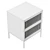 Solid Wood Nightstand with Two Drawers 3D model small image 6