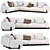 Mirai_Set 1 Sofa by Natuzzi 3D model small image 1