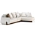 Natuzzi Mirai Set 2 Sectional 3D model small image 2