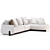 Natuzzi Mirai Set 2 Sectional 3D model small image 3