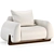 Natuzzi Mirai Chair, Modern Design 3D model small image 2