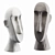 Sleek Modern Face Sculpture 3D model small image 1