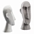 Sleek Modern Face Sculpture 3D model small image 4