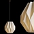 Origami Inspired Geometric Pendant Light 3D model small image 6