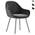 Cody PU Leather Dining Chairs 3D model small image 1