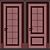 Modern Entrance Door Set 77 3D model small image 5