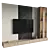 Modern TV Wall Set Model 3D model small image 1