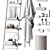 Modern Bathroom Accessories Set 3D model small image 2