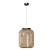 Handcrafted Rattan Pendant Light 3D model small image 3