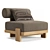 Teak VIGO Lounge Chair | Restoration Hardware 3D model small image 1