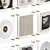 Vinyl Record Wall Art Display 3D model small image 2