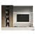 Modern TV Wall Set 140 3D model small image 2