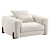 Elegant SOHO Manifesto Sofa 3D model small image 1