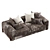 Sleek SOHO Manifesto Couch 3D model small image 4