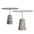 Modern Cement Rock Table: Versatile & Chic 3D model small image 4